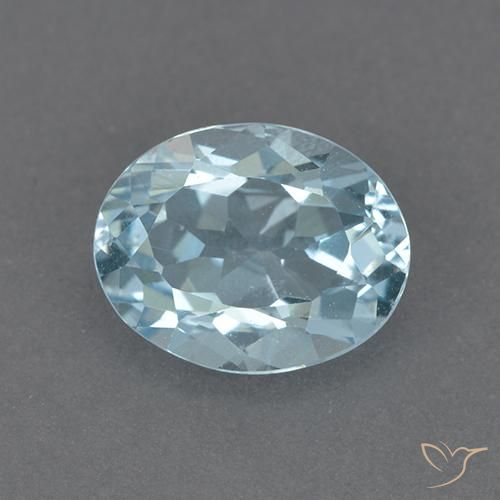 2.36ct Natural Sky Blue Topaz, Oval, VVS-VS