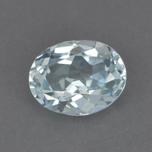 Светло-синий Топаз Камень - 2.5ct Фасетный Овал (ID: 525622)