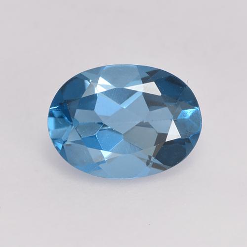 Yale Blue Топаз Камень - 1.3ct Фасетный Овал (ID: 529119)