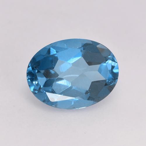 Yale Blue Topas Edelstein - 1.7ct Oval facettiert (ID: 529120)