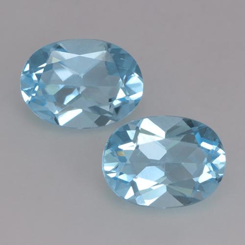 Swiss Blue Topaz Gem - 0.9ct Oval Facet (ID: 529434)