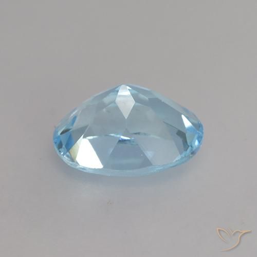 Topaz Gemstone in 7.2 x 5.4 mm Size for Sale, Topaz Stone in Sky Blue Color