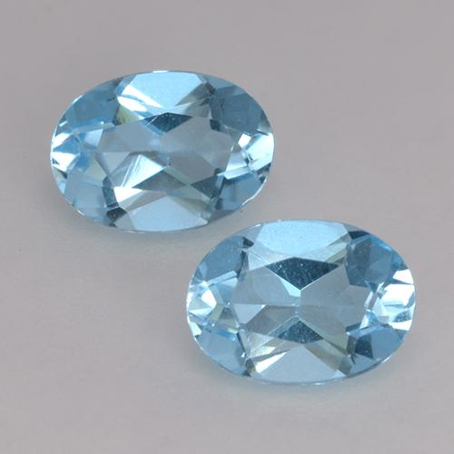 Swiss Blue Topaz Gem - 0.9ct Oval Facet (ID: 530124)