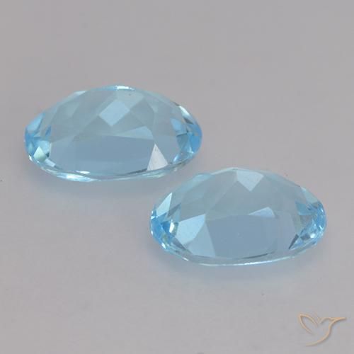 Topaz Gemstones in 7 x 5 mm (calibrated) Size for Sale, Topaz Stones in Sky Blue Color