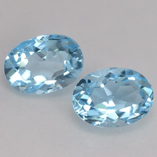 Sky Blue Topaz Gem - 1.1ct Oval Facet (ID: 530126)