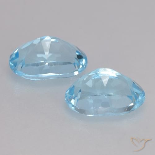 Topaz Gemstones in 7 x 5 mm (calibrated) Size for Sale, Topaz Stones in Sky Blue Color
