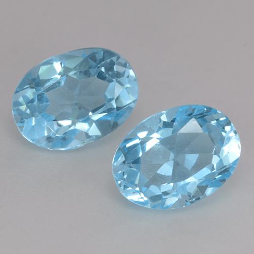 Swiss Blue Topaz Gem - 1.1ct Oval Facet (ID: 530135)