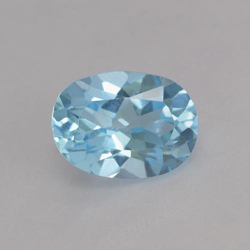 Deep Maya Blue Топаз Камень - 1.2ct Фасетный Овал (ID: 530228)