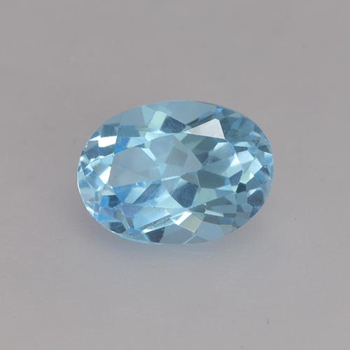 Deep Maya Blue Topas Edelstein - 1.1ct Oval facettiert (ID: 530235)