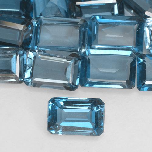 London Blue Topaz Gem - 0.7ct Octagon Facet (ID: 530506)