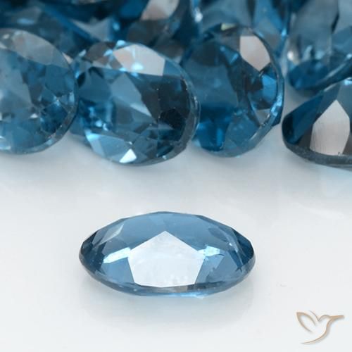 Topaz Gemstones in 7 x 5 mm (calibrated) Size for Sale, Topaz Stones in London Blue Color