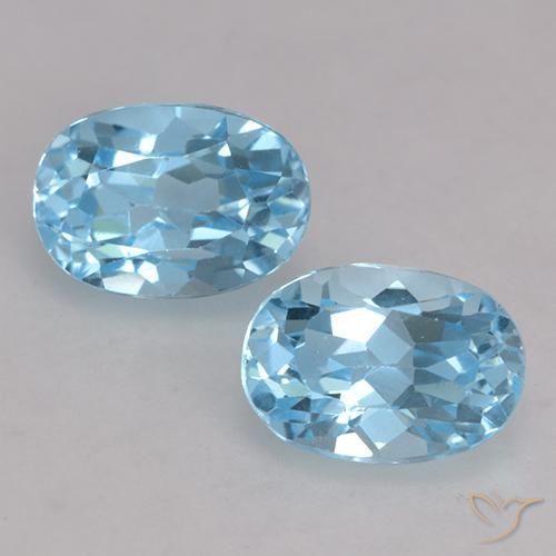 Swiss Blue Topaz Gem - 1.1ct Oval Facet (ID: 531153)