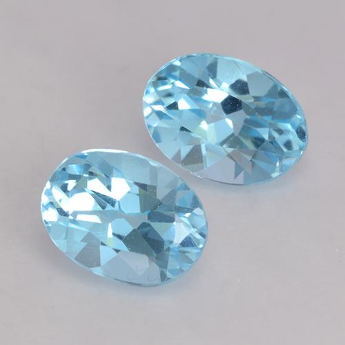 Swiss Blue Topaz Gem - 1.1ct Oval Facet (ID: 531163)