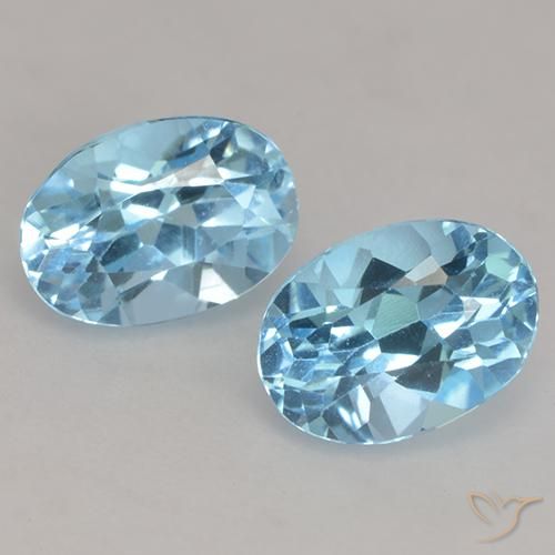 Sky Blue Topaz Gem - 1.1ct Oval Facet (ID: 531181)