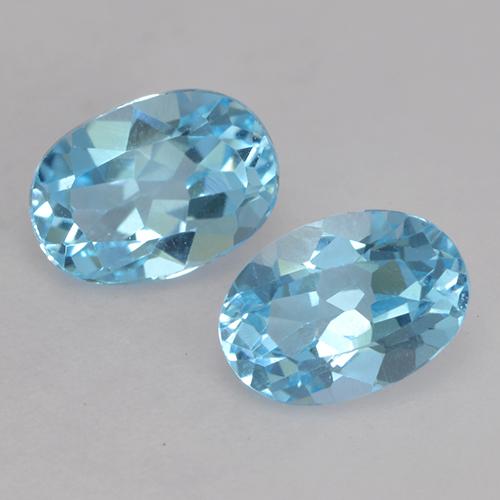 Swiss Blue Topaz Gem - 1.1ct Oval Facet (ID: 531497)