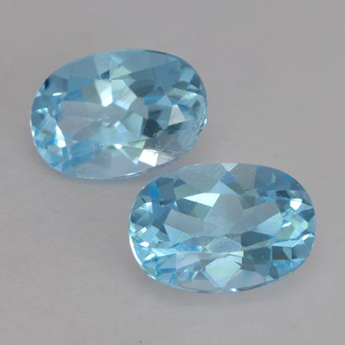 Swiss Blue Topaz Gem - 1.1ct Oval Facet (ID: 531499)
