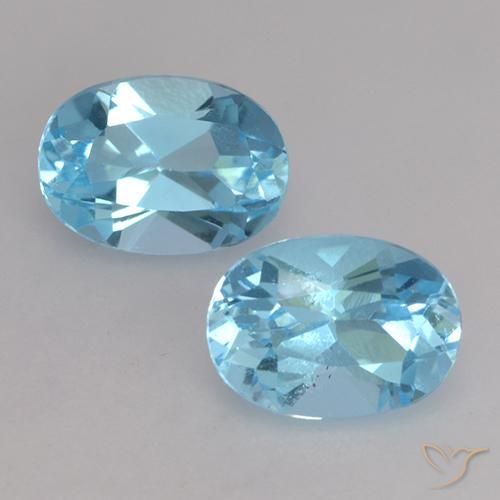 2.08ctw Natural Swiss Blue Topaz, Oval, VVS-VS
