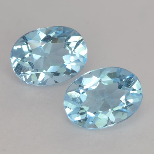 Baby Blue Topaz Gem - 1.1ct Oval Facet (ID: 531505)