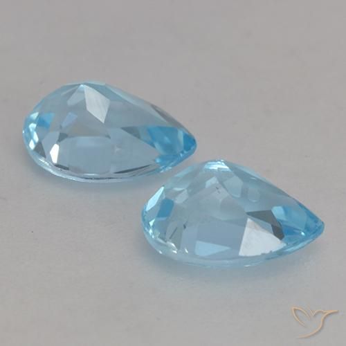 Topaz Gemstones in 7 x 5 mm (calibrated) Size for Sale, Topaz Stones in Sky Blue Color