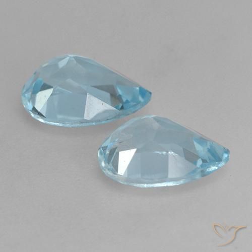 Topaz Gemstones in 7 x 5 mm (calibrated) Size for Sale, Topaz Stones in Sky Blue Color