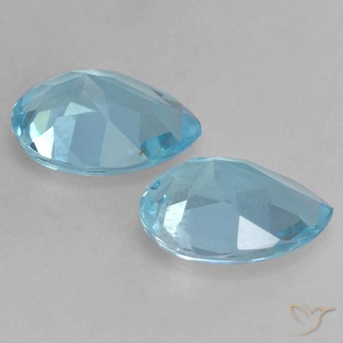 Topaz Gemstones in 7 x 5 mm (calibrated) Size for Sale, Topaz Stones in Sky Blue Color