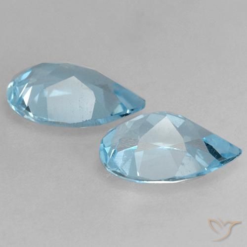 Topaz Gemstones in 7 x 5 mm (calibrated) Size for Sale, Topaz Stones in Sky Blue Color
