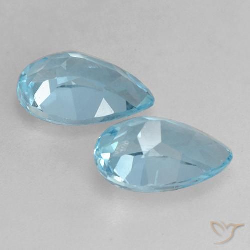 Topaz Gemstones in 7 x 5 mm (calibrated) Size for Sale, Topaz Stones in Sky Blue Color