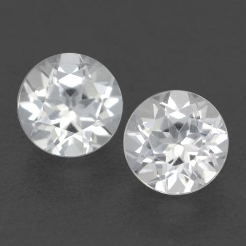 Blanco Topacio Gema - 0.3ct Faceta Redonda (ID: 539816)