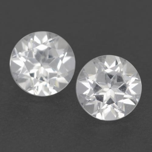 Weiß Topas Edelstein - 0.3ct Rund Facettenschliff (ID: 539822)