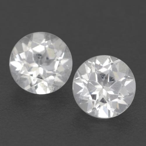 White Topaz Gem - 0.3ct Round Facet (ID: 539823)