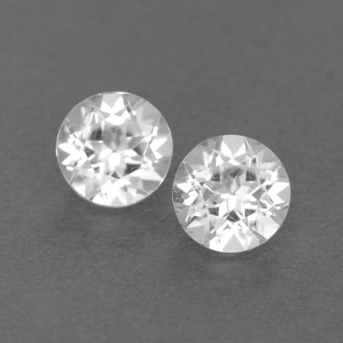 White Topaz Gem - 0.3ct Round Facet (ID: 540008)