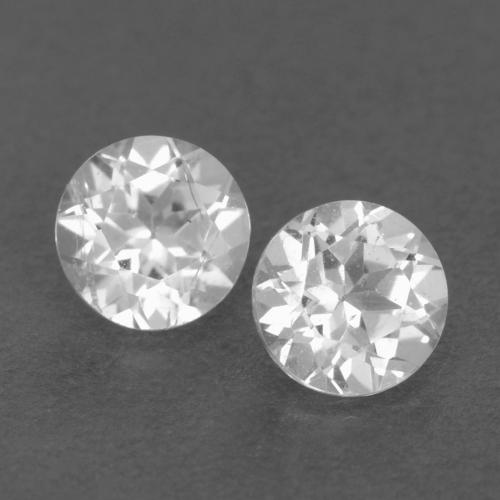 Blanc Topaze gemme - 0.3ct Facette ronde (ID: 540013)