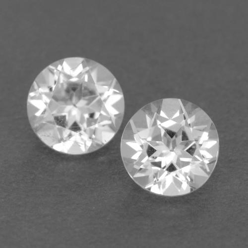 White Topaz Gem - 0.3ct Round Facet (ID: 540015)