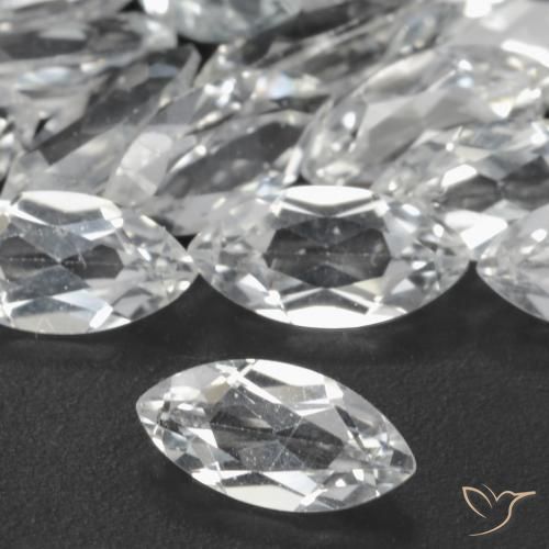 83.89 ctw White Topaz Stones, Natural Topaz in Marquise Facet Shape for Sale