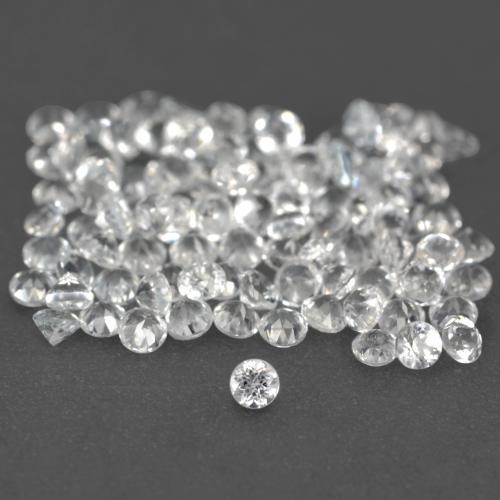1.03 ctw White Topaz Gemstones, Topaz Gems in Diamond-Cut Shape for Sale.