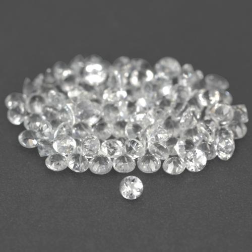 1.03 ctw White Topaz Stones, Natural Topaz in Diamond-Cut Shape for Sale