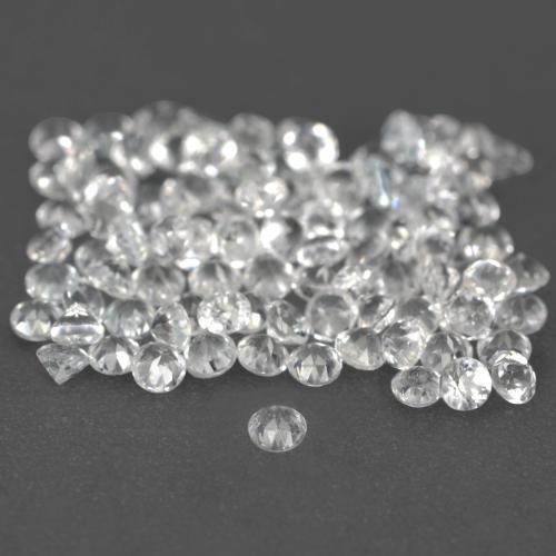 Topaz Gemstones in 1.2 mm Size for Sale, Topaz Stones in White Color