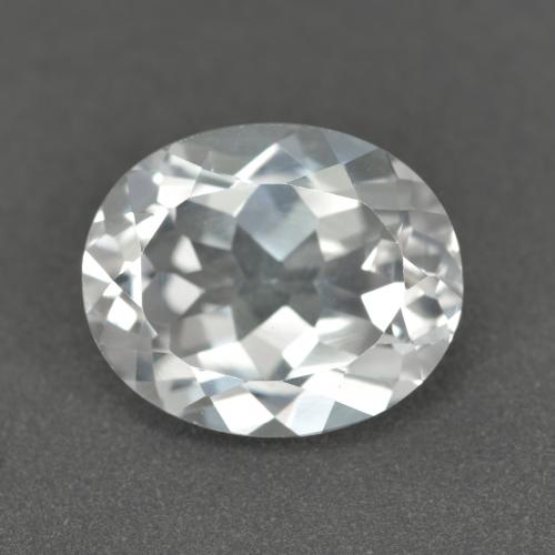 Clear White Topas Edelstein - 4.4ct Oval facettiert (ID: 552253)