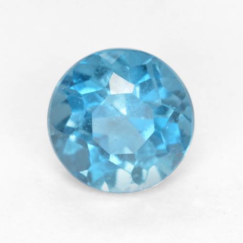 Baby Blue Topaz Gem - 0.7ct Round Facet (ID: 554330)