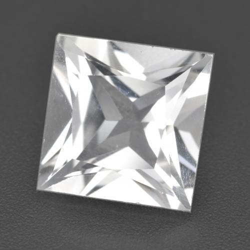 4.81 ct White Topaz Stone, Natural Topaz in Princess-Cut Shape for Sale