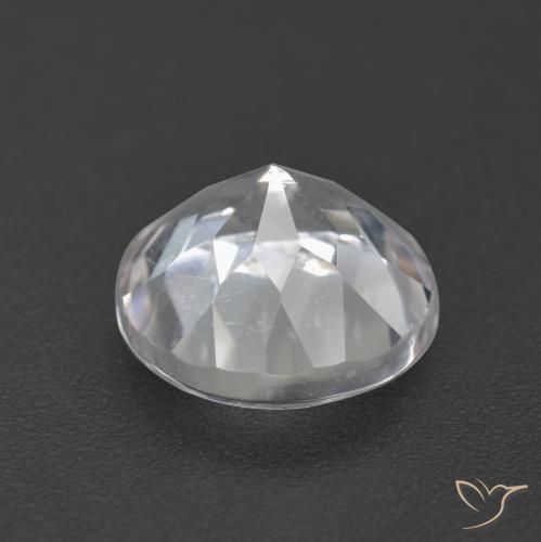 Topaz Gemstone in 9 mm (calibrated) Size for Sale, Topaz Stone in White Color