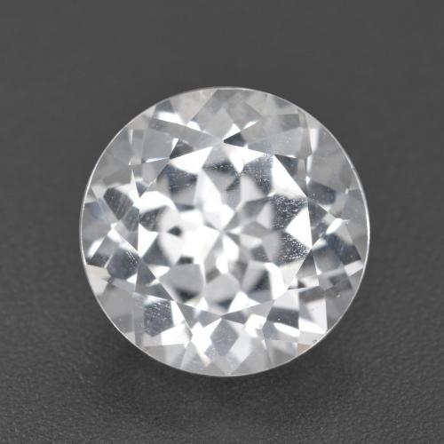 4,23ct Sfaccettatura rotonda bianco Topazio dal Brasile, Dimension 9,8mm, Natural non trattati Gemstone, VVS-VS Clarity, 1 piece Topazio in Bianco Color, Mohs Hardness of 8 adatto per gioielli da indossare ogni giorno, Pietra zodiacale Sagittario, Photo A
