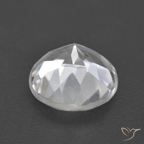 Topaz Gemstone in 9 mm (calibrated) Size for Sale, Topaz Stone in White Color
