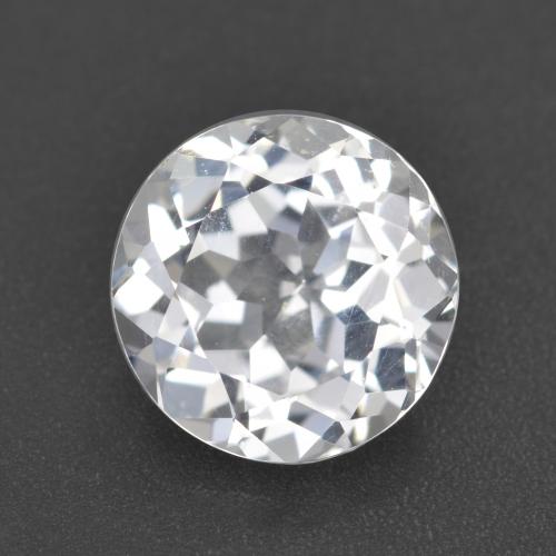 White Topaz Gem - 3.2ct Round Facet (ID: 557827)