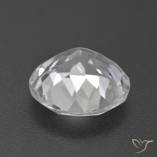 Topaz Gemstone in 9.5 mm (calibrated) Size for Sale, Topaz Stone in White Color