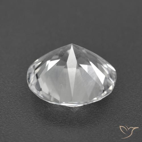 Topaz Gemstone in 9.5 mm (calibrated) Size for Sale, Topaz Stone in Clear White Color