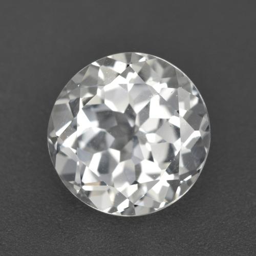 4.43ct Round Facet White Topaz from Brazil, Dimension 9.6mm, VVS Clarity, Natural untreated gemstone, 1pc Topaz in Clear White Color, Mohs Hardness of 8 suitable for daily wear jewelry, Year of the Horse Gemstone, Photo A