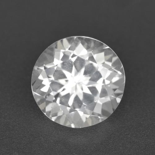 Clear White Topaz Gem - 3.4ct Round Facet (ID: 558089)