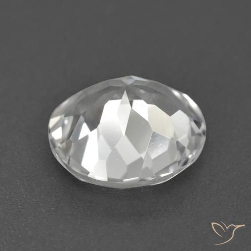 Topaz Gemstone in 10 mm (calibrated) Size for Sale, Topaz Stone in Clear White Color