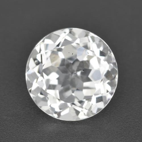 Clear White Topaz Gem - 4.5ct Round Facet (ID: 558092)